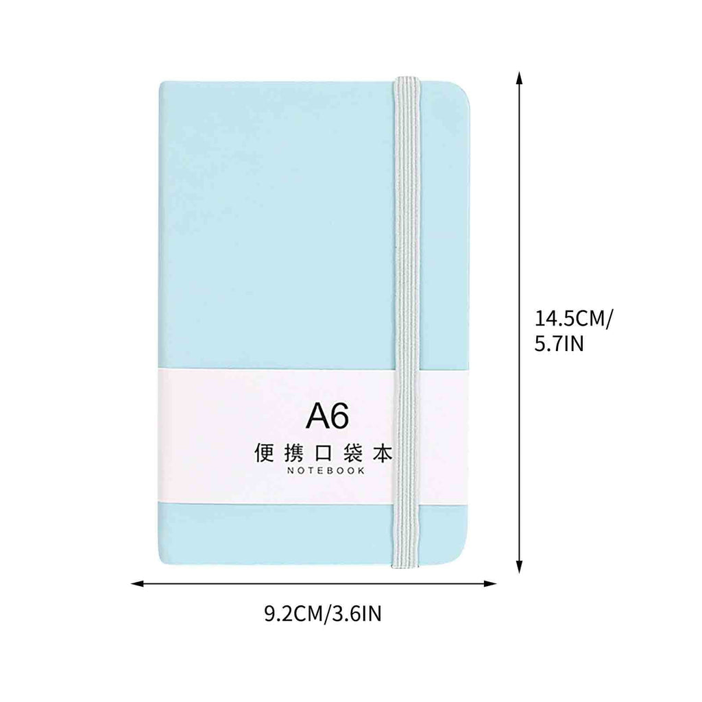 Small Notebook 1-Pack - A6 Hardcover Pocket Notebook , College Ruled Notebook, 100 GSM Acid-Free Paper, Inner Pocket, 3.6" × 5.7"