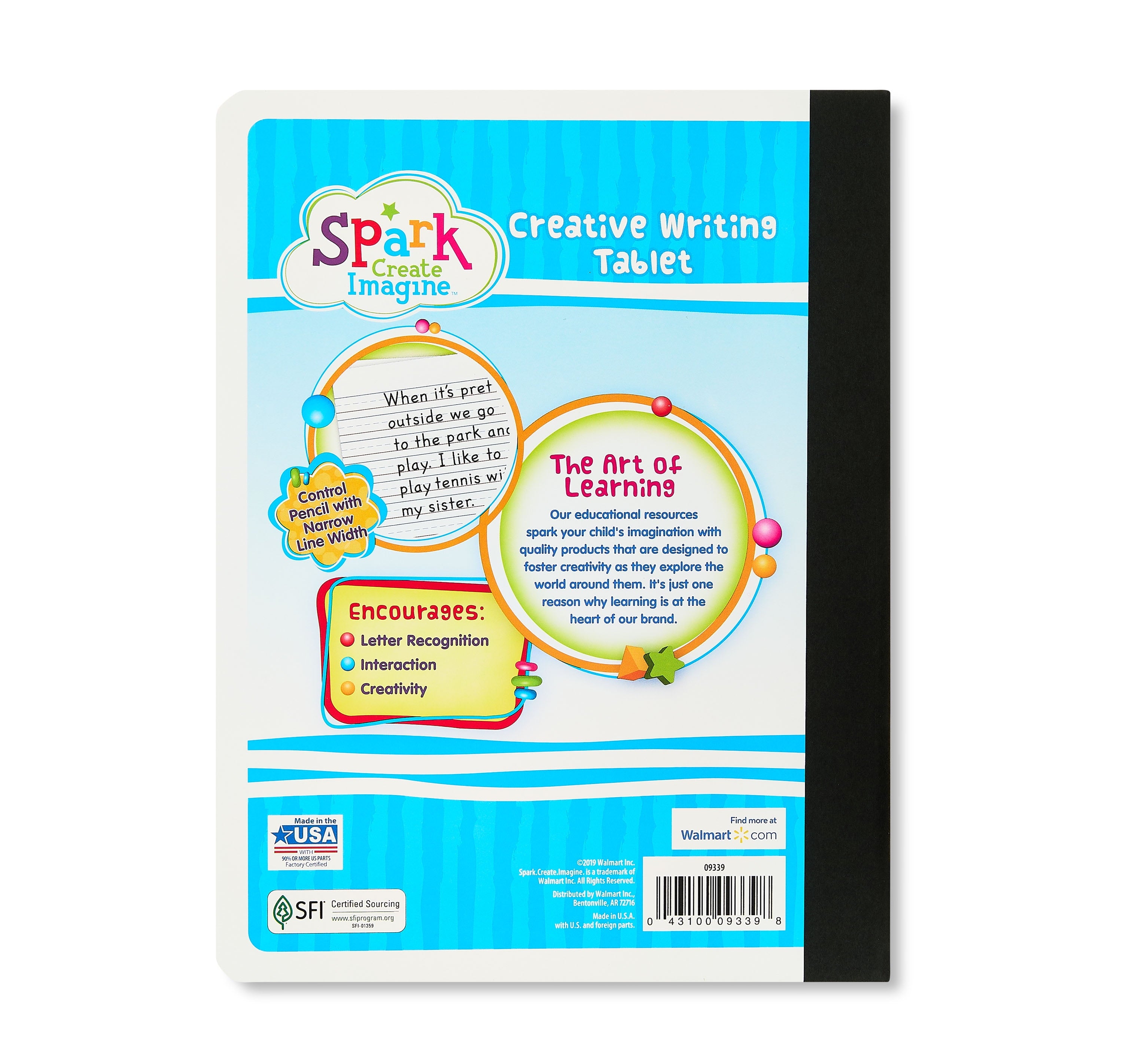Spark Create Imagine 100 Sheets Primary Composition Book, 9.75 x 7.5, Primary Ruled