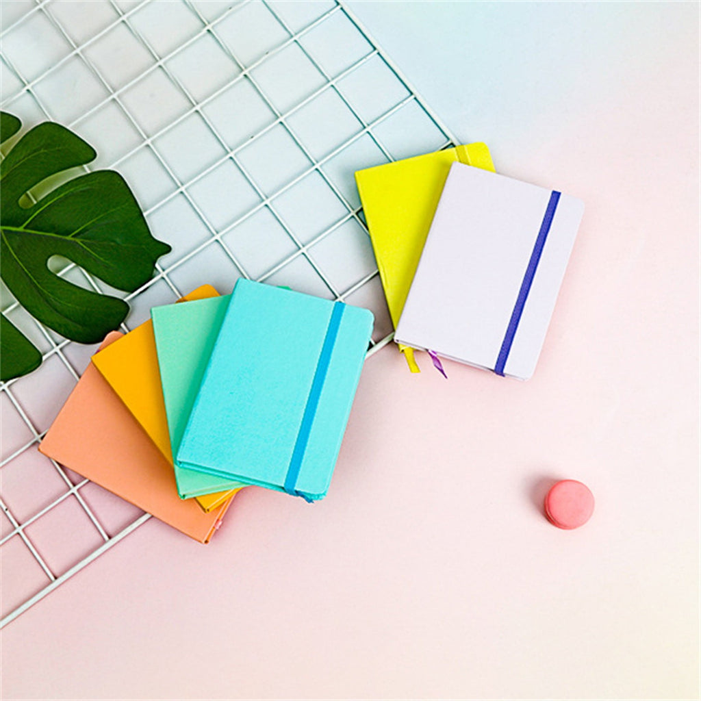 Toolix Notebook Ins Style Macaron Solid Color Notebook A7 Light Pink