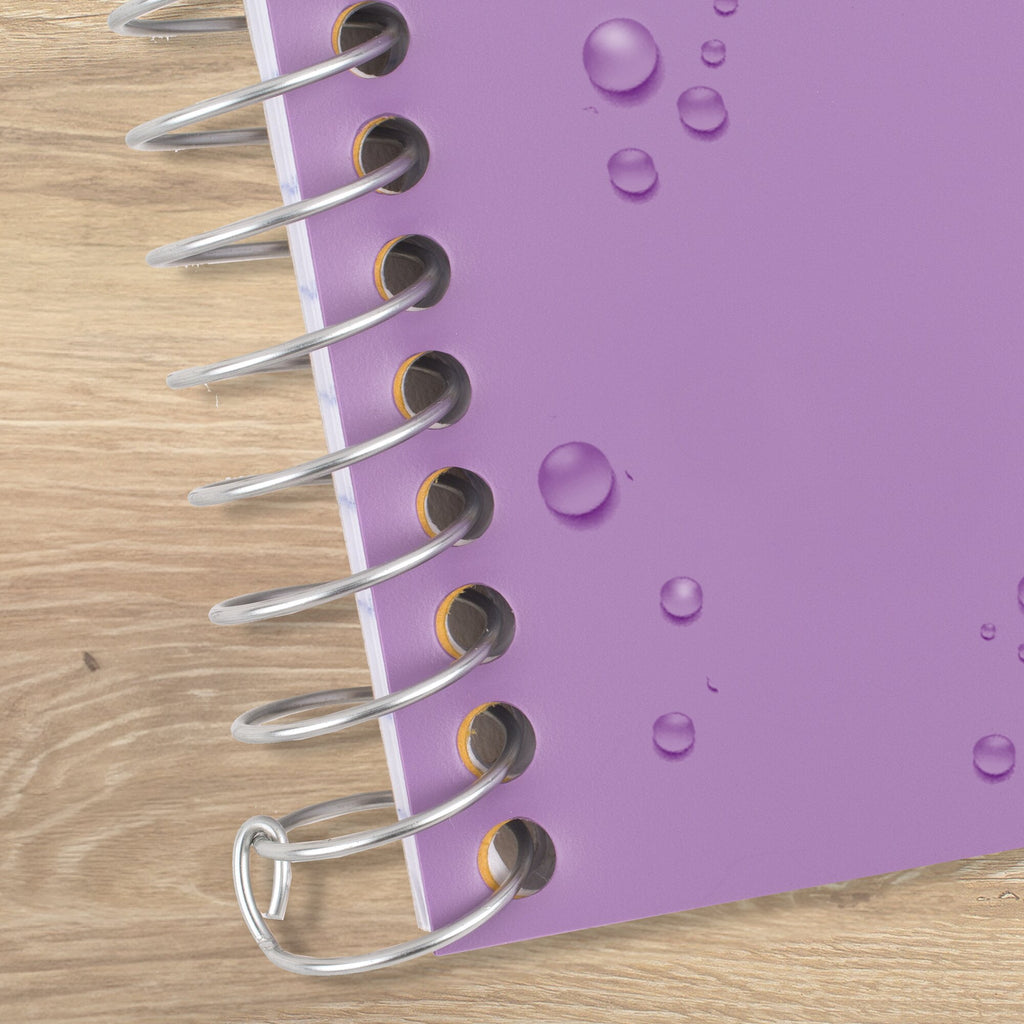 Five Star Spiral Notebook, 2 Subject, College Ruled, 6" x 9.5", Amethyst Purple