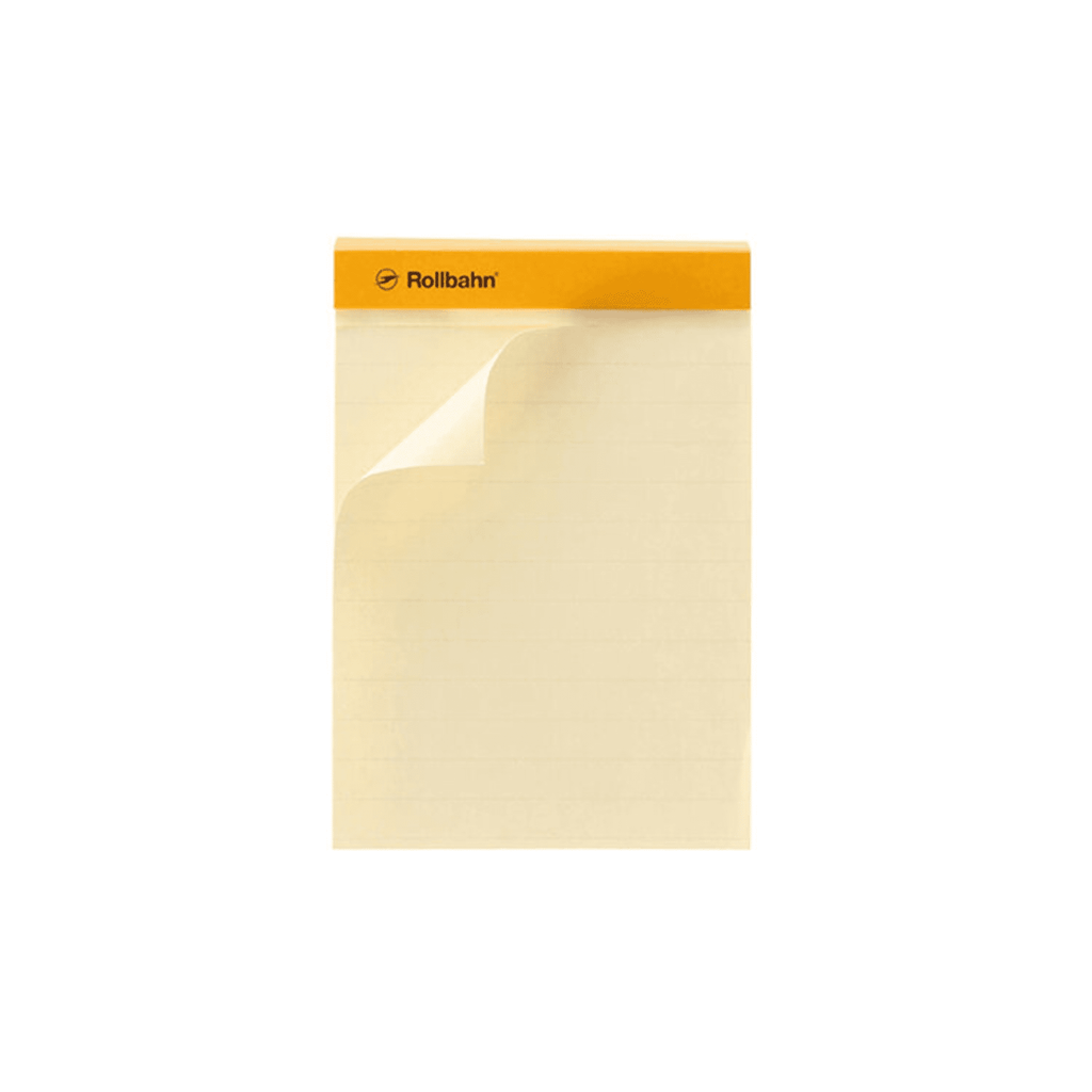 Delfonics Rollbahn Ruled Notepad: 5-1/2 in. x 7 in. (Yellow) B6 notebook