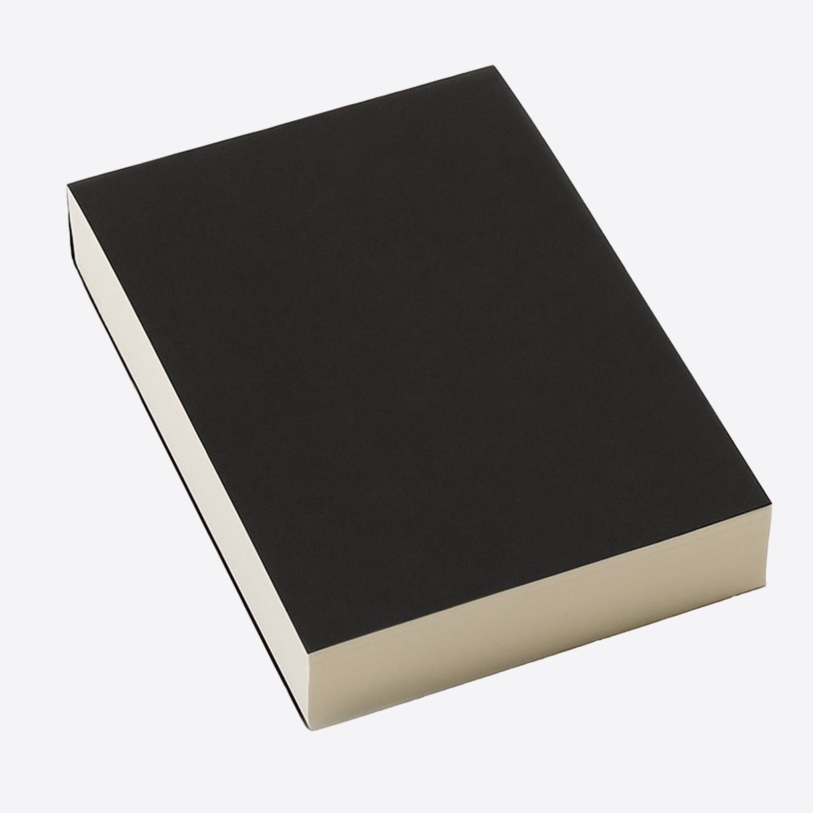 ​500-Page Heavyweight Sketchbook - 180gsm Thick Paper Mixed Media Pad, 5x3.75in Portable Blank Book for Drawing & Notes (Tear-Out Sheets)​​ Black