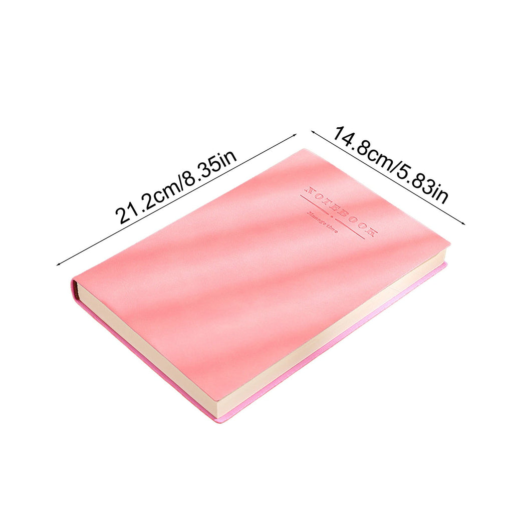 Mauxuk Premium Leather Hardcover Notebook - 360 Pages Thick Paper, Thread-Bound, College Ruled, Lays Flat, Inner Pocket, Ribbon Bookmark, Elastic Closure