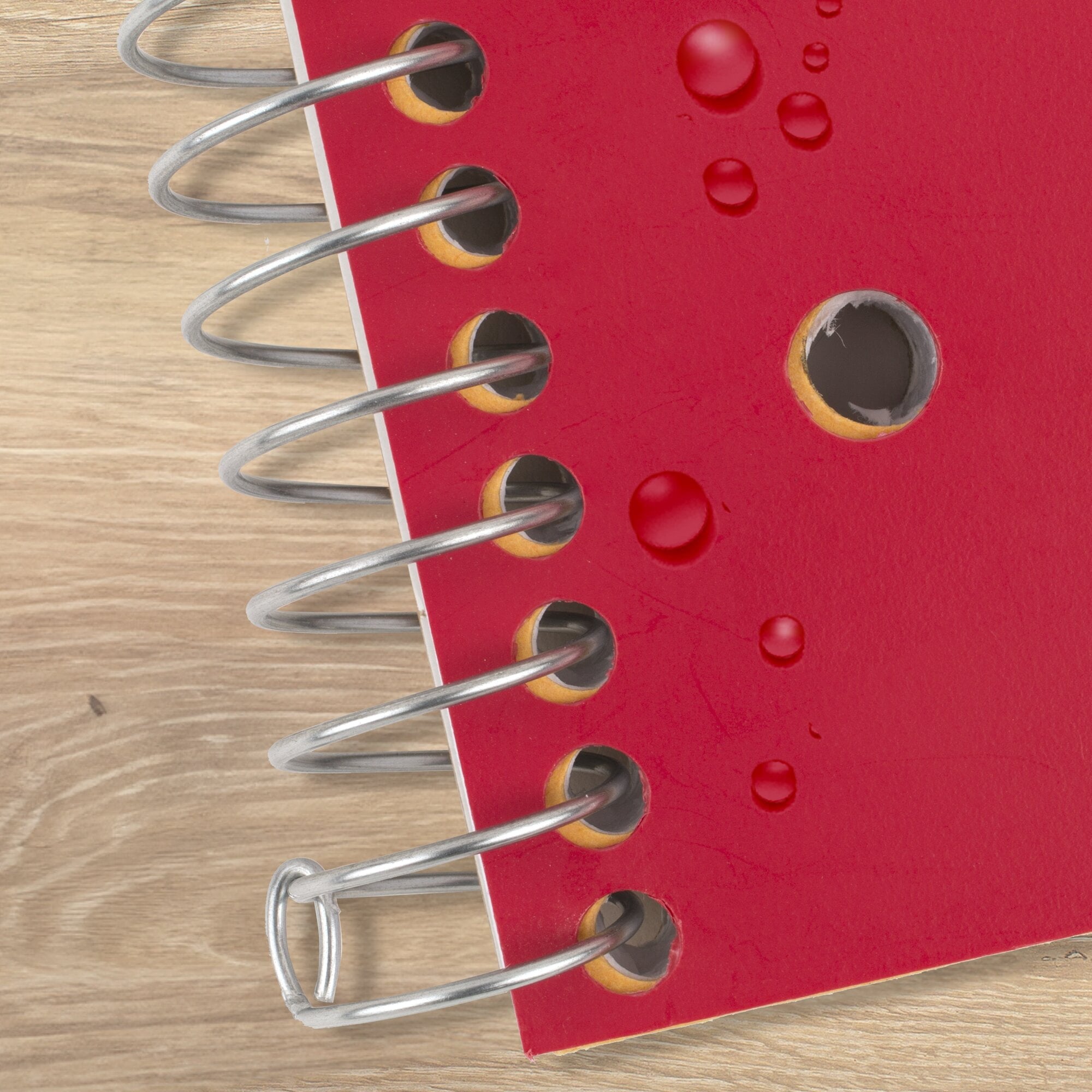 Five Star Spiral Notebook + Study App, 5 Subject, Wide Ruled, 8" x 10.5", Fire Red