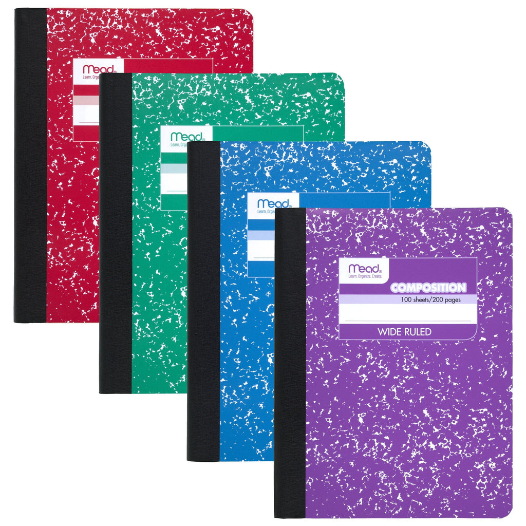 Mead Square Deal Color Composition Book Wide Ruled 100 Sheets 7 12 x 9 34 Purple