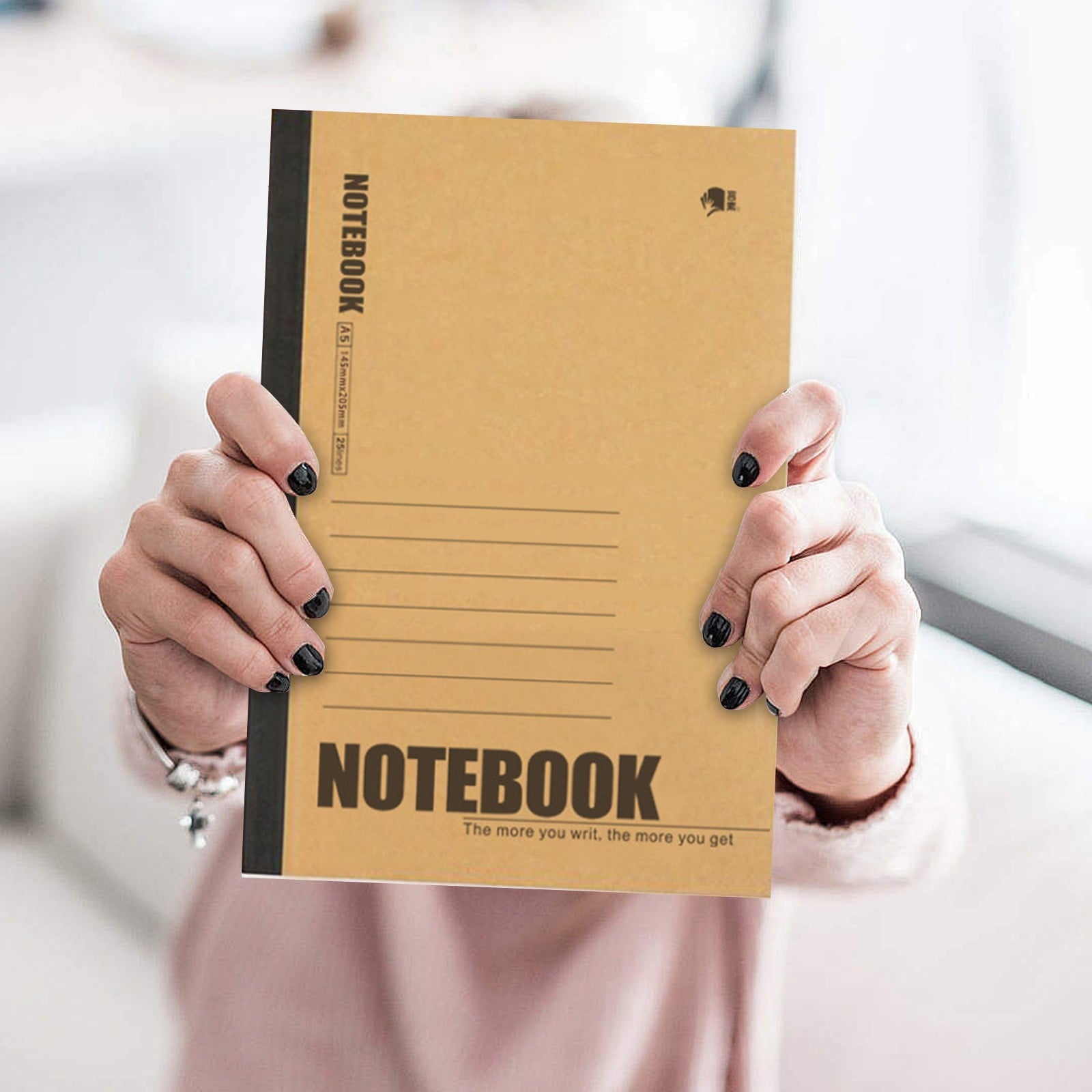 A5 Or B5 Composition Notebook,Journals College Ruled Notebooks With Rainbow Spines Small Lined Composition Book For Home Composition Notebook