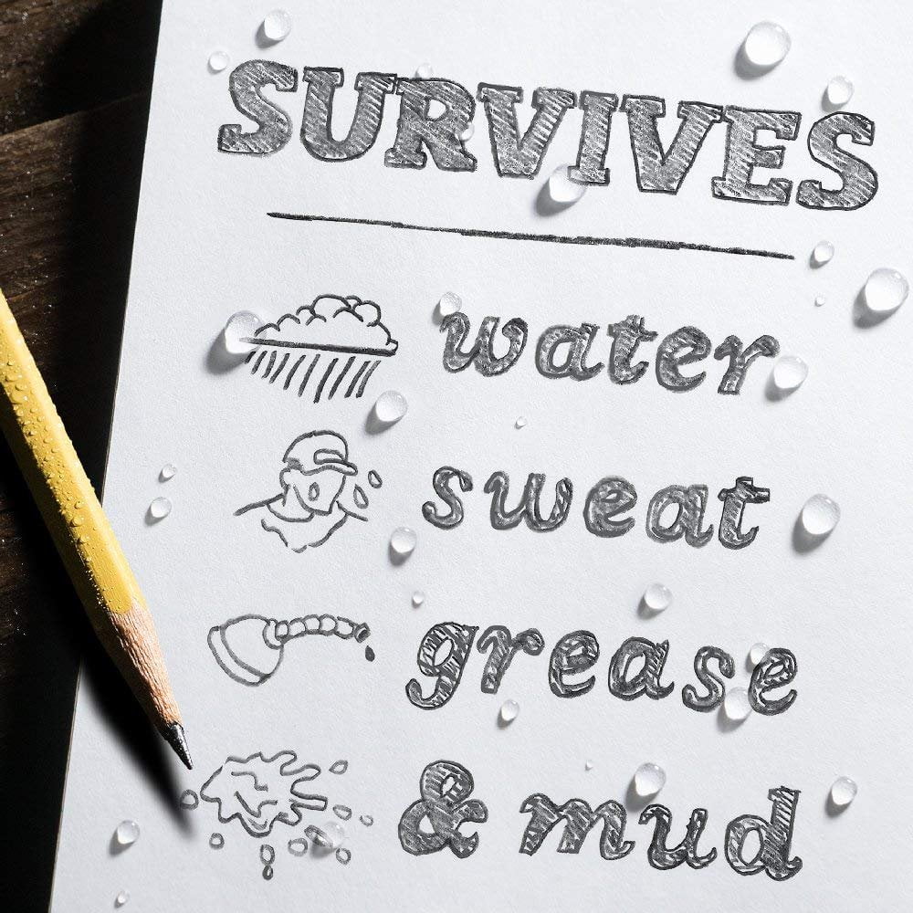 Rite in the Rain All-Weather Top-Spiral Notebook, 3" x 5", Yellow Cover, Universal Pattern, 3 Pack No. 135-3