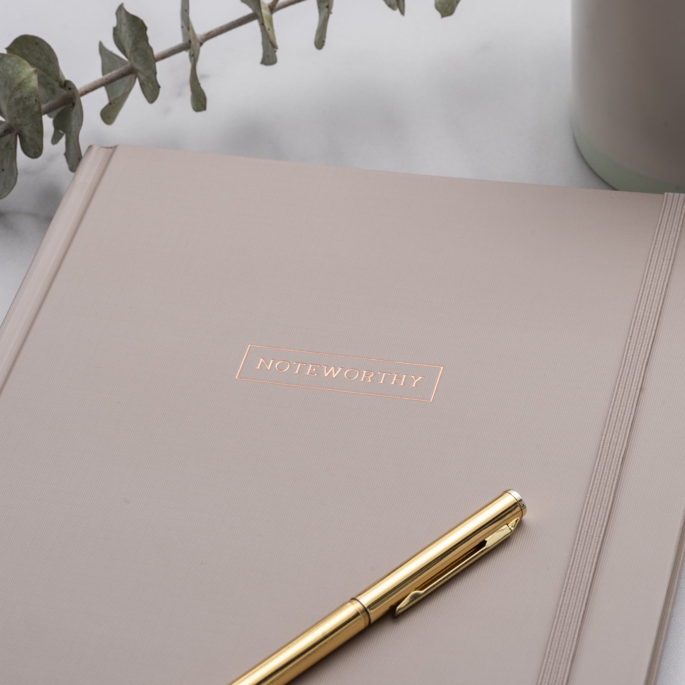 Pen + Gear Hardcover Journal, Taupe, 7.5" x 10.25", 200 Lined Pages