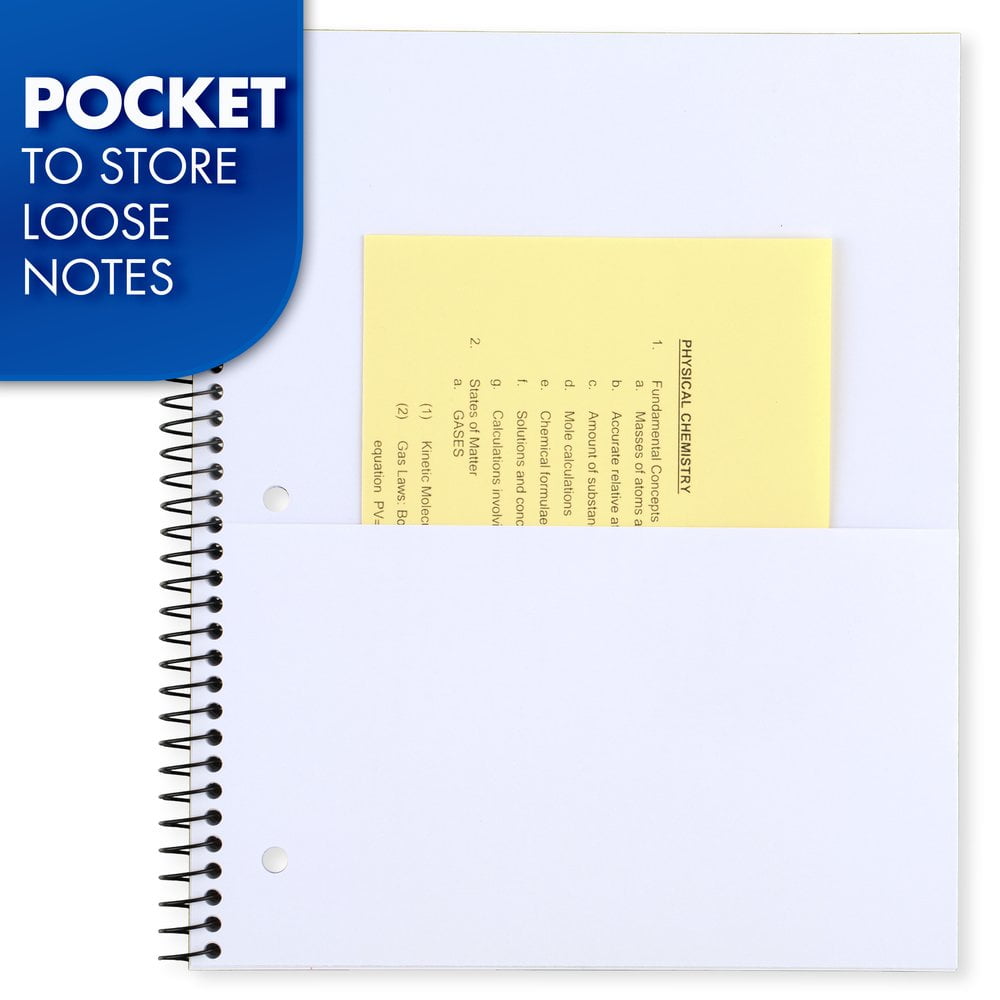Mead Spiral Notebook, 1 Subject, College Ruled, 8 1/2" x 11", Green (820204FB-WMT)