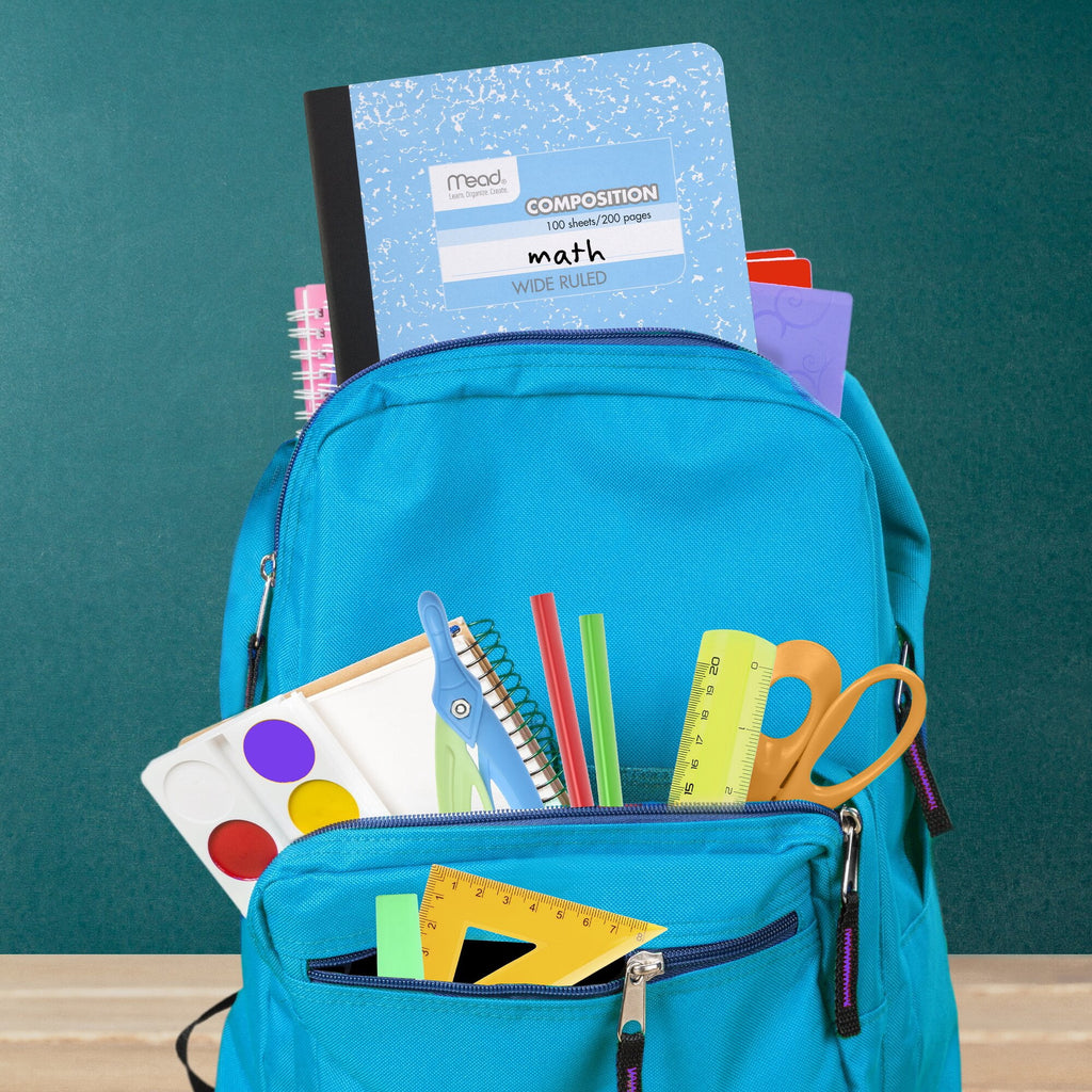 Mead Color Composition Book Wide Ruled 100 Sheets 7 12 x 9 34 6 Pack -