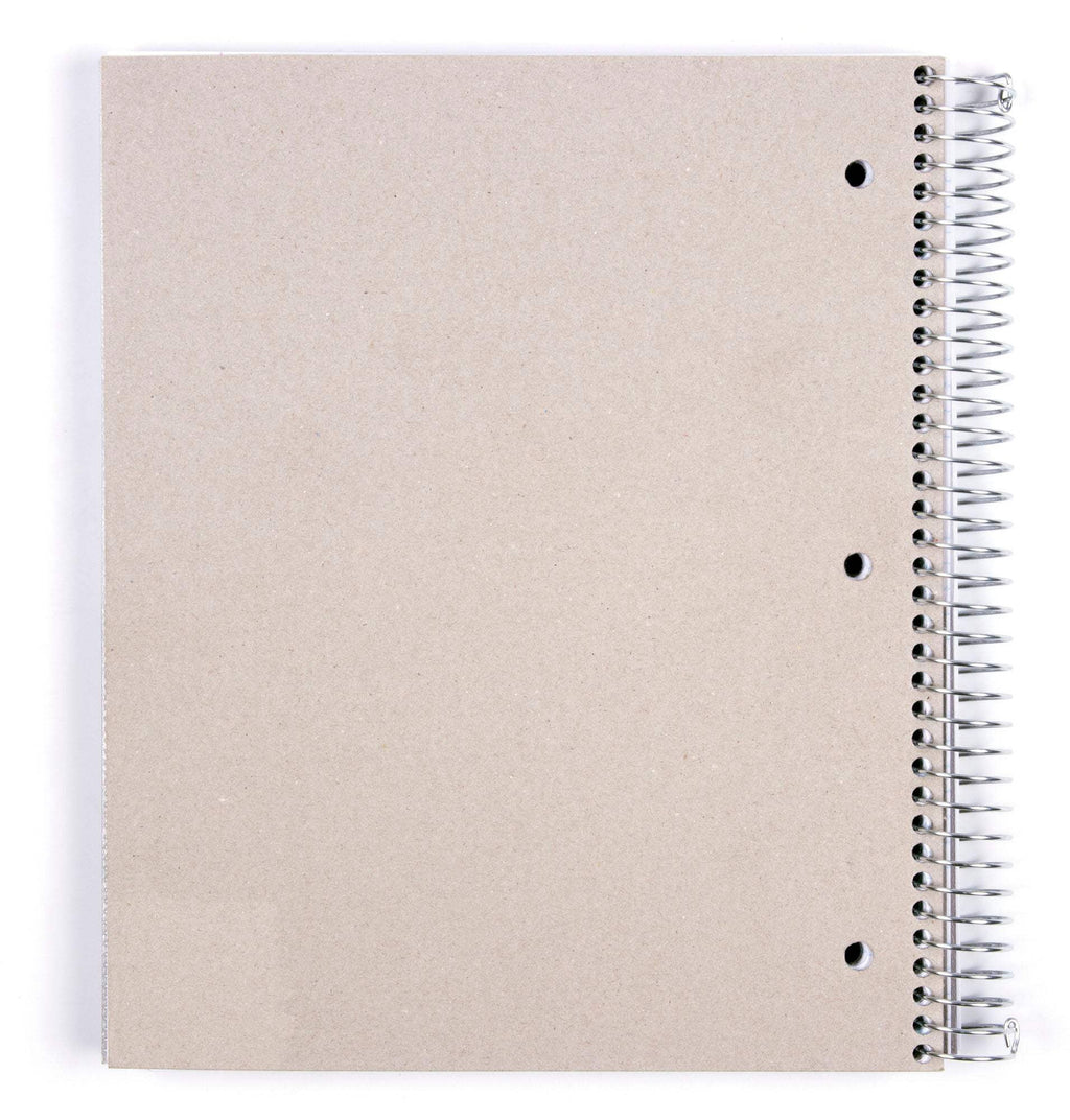 Mintra 5 Subject Spiral Notebook - Orange - College Ruled - Durable Poly Cover/5 Poly Pockets/200 Sheets