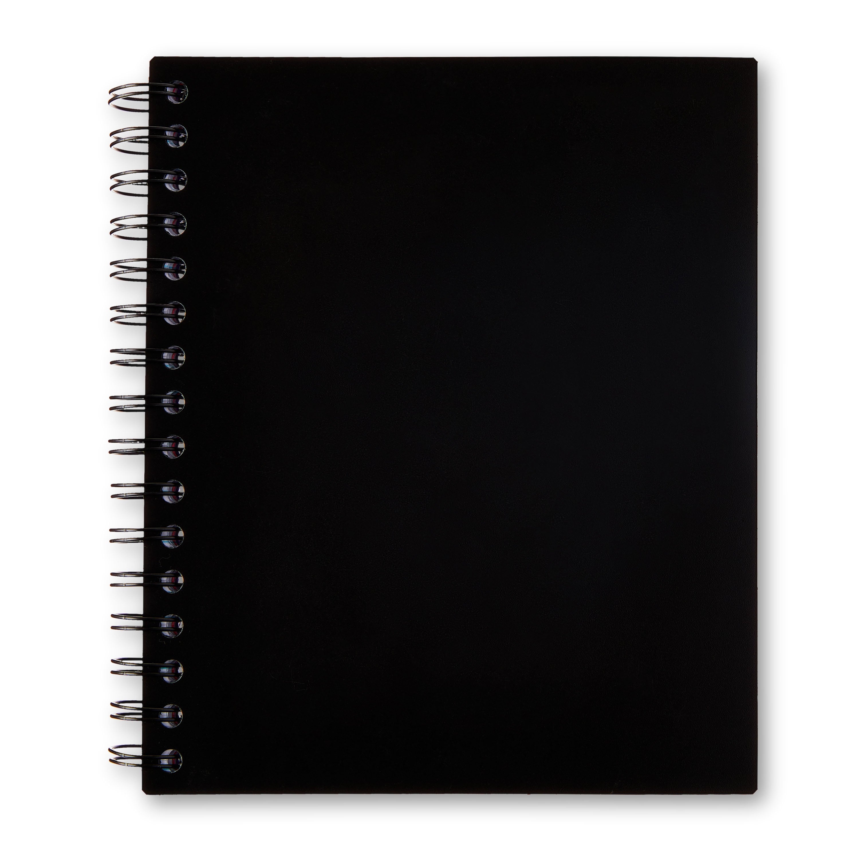 Pen+Gear College Ruled 5-Subject Poly Notebook, 6" x 8.26", Black, 150 Sheets