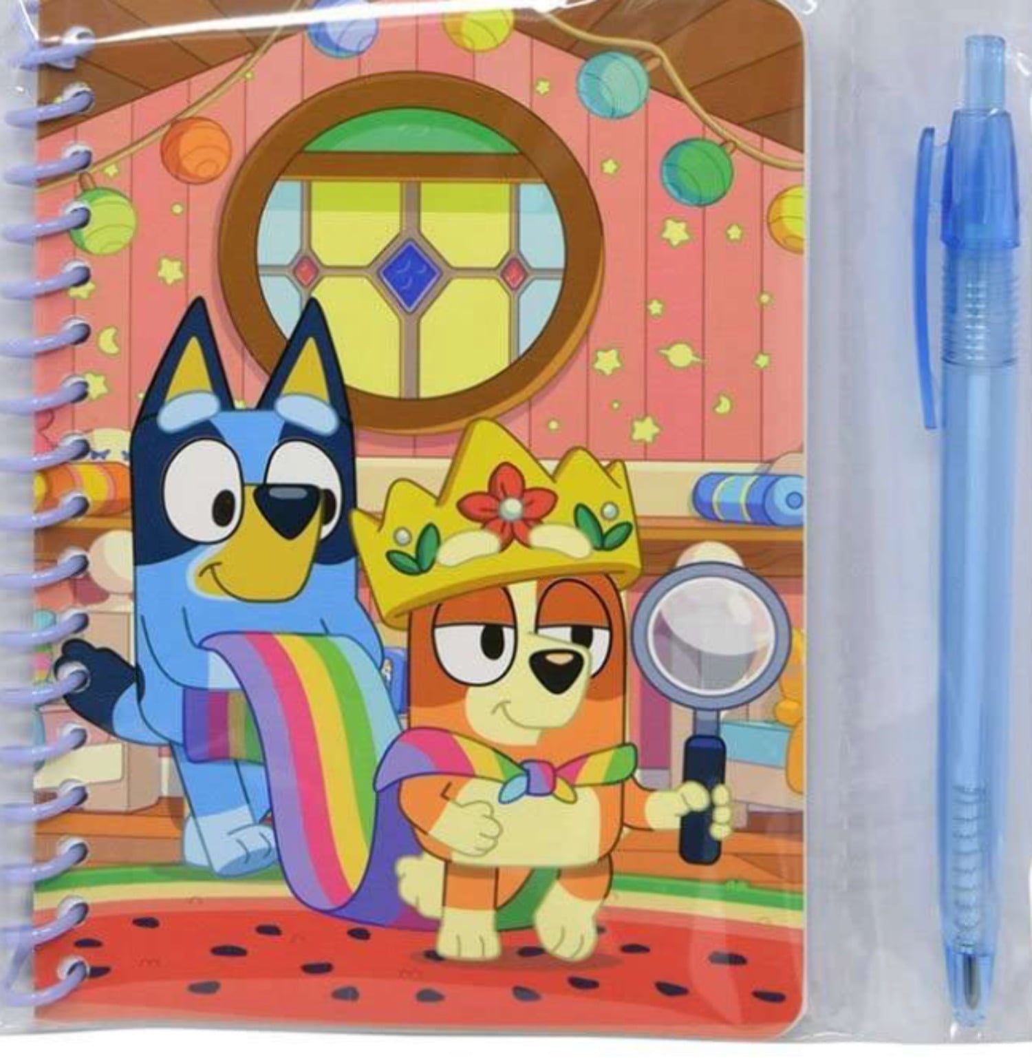Bluey Spiral Notebook with Pen 50 Sheets