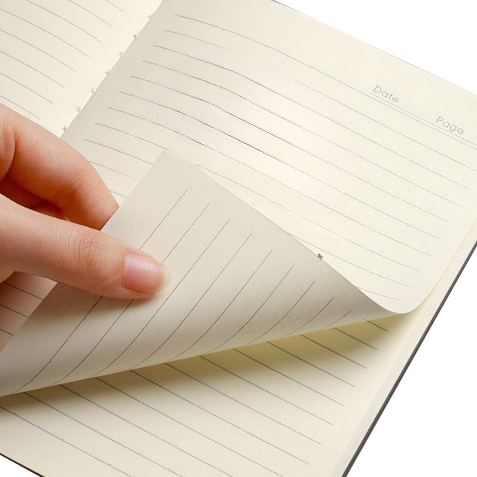 Yyuenw A5 Kraft Notebook Journals for Writing Student Ordinary Exercise Book Environmentally Friendly Kraft Paper Horizontal Line Notebook with Lined Paper Students and Office Composition Notebook