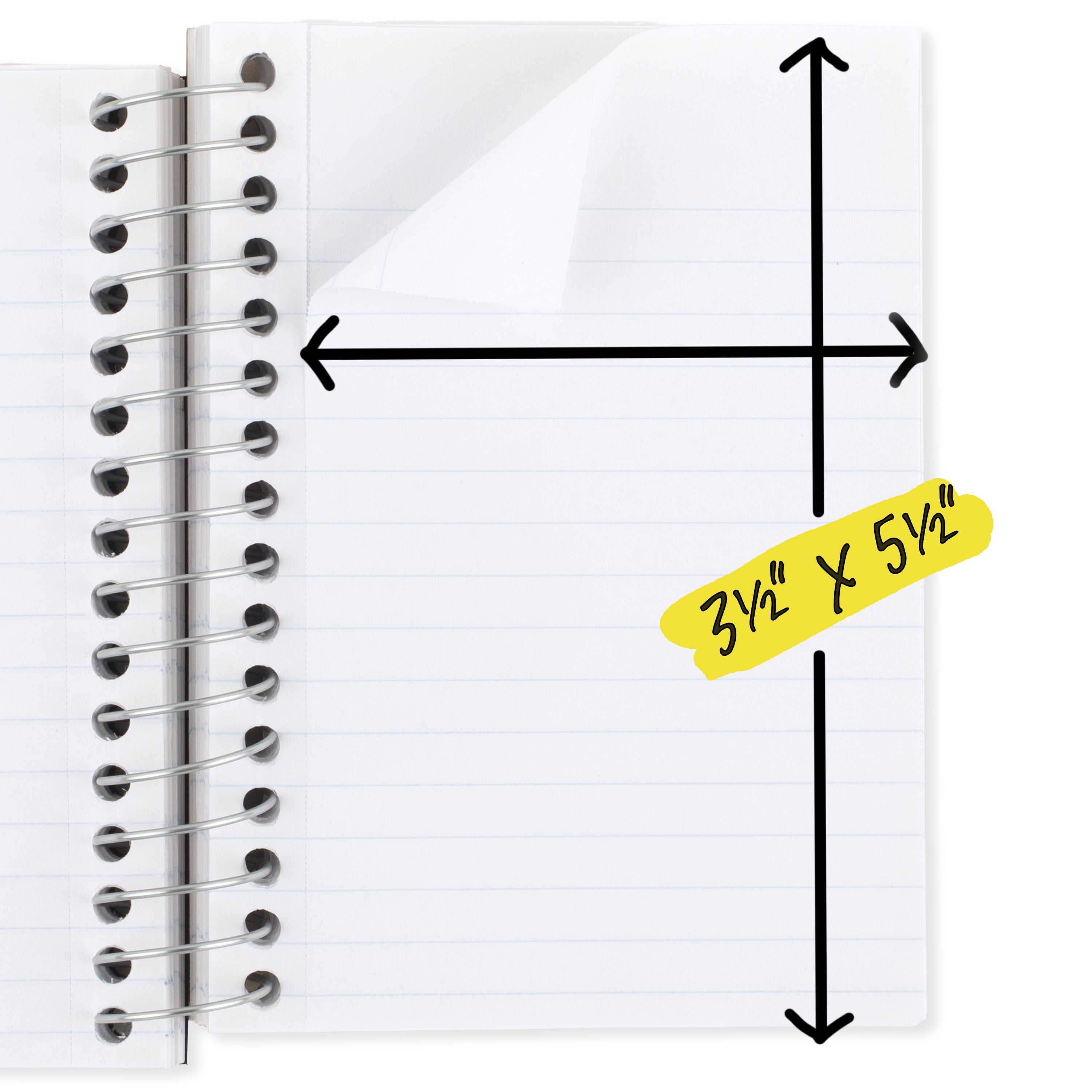 Five Star Fat Lil' Spiral Notebook College Ruled, 3.5" x 5.5", Tidewater Blue, Poly, Spiral, 200 Sheets