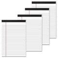 Aixiny College Ruled Note Pads, 5" x 8", 50 Sheets, 4 Count, 4 Pack