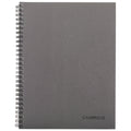 Cambridge Limited Metallic Business Notebook, 6.5" x 8.25", Gunmetal, Flexible Cover, Wirebound, 80 Sheets
