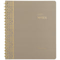 Cambridge Workstyle Notebook, 8" x 10", Timeless Taupe, Medium, Spiral, 80 Sheets
