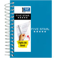 Five Star Fat Lil' Spiral Notebook College Ruled, 3.5" x 5.5", Tidewater Blue, Poly, Spiral, 200 Sheets