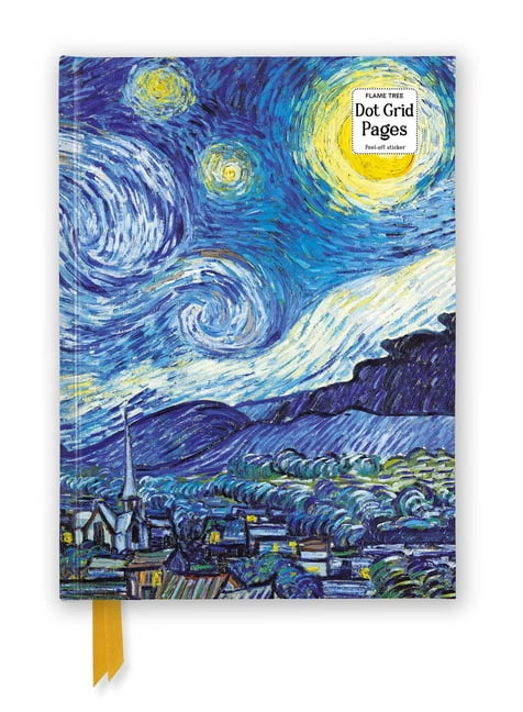 Flame Tree Dot Grid Notebooks Vincent Van Gogh: The Starry Night (Foiled Dot Grid Journal), (Hardcover)