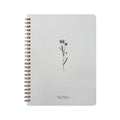 Spiral Notebook, Furenl Aesthetic Notebook Cute Preppy Style 8X6 Journal/Notebook with Large Pockets and Ruled Pages Perfect for Staying Organized While Working or Studying, A Floral Notebook