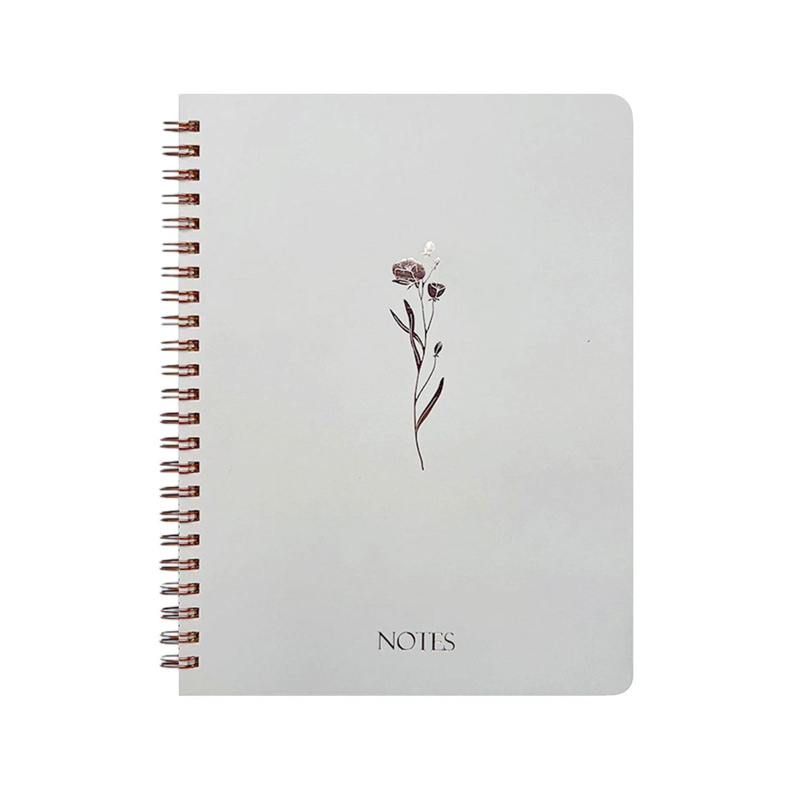 Spiral Notebook, Furenl Aesthetic Notebook Cute Preppy Style 8X6 Journal/Notebook with Large Pockets and Ruled Pages Perfect for Staying Organized While Working or Studying, A Floral Notebook
