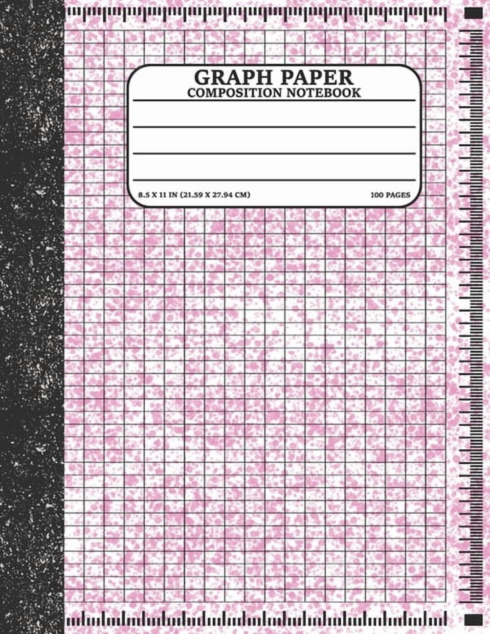 Graph Paper Composition Notebook: Math and Science Lover Graph Paper Cover Watercolor (Quad Ruled 4 squares per inch, 100 pages) Birthday Gifts For Math Lover Teacher, Student Notebook, (Paperback)