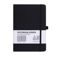 Hardcover Notebook with Inner Pockets, 200 Pages College-Ruled Notebook for Writing Notes, Journaling and Planning, Thick 80g Paper, Elastic Closure and Ribbon Bookmark
