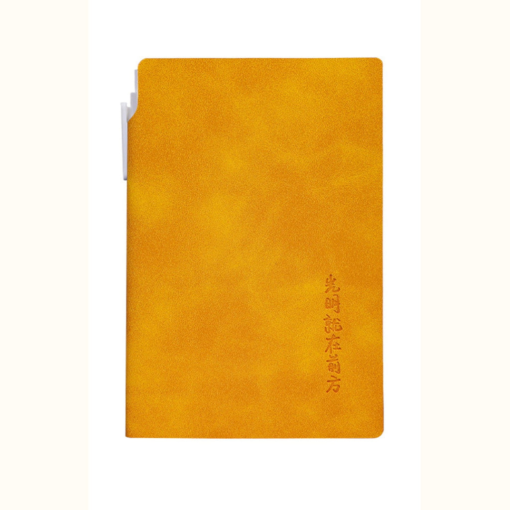 HengDidi A7/A5 Leather Notebook with Pen - Portable College Trainee & Professional Journal for College Campus, Office, and Travel