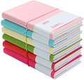 LZYMSZ 6PC Pocket Notebook, Mini Smiley Diary Notepads with Imitation-Leather Cover, Blank Pages, Portable Pocket Memo Book Easy to tear off, 12.5×7.5cm/5×3inch