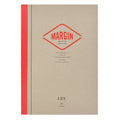 Life Margin Bound On Side Notebooks: 7 in x 10 in. (Tan/Red Cover, Blank Pages)