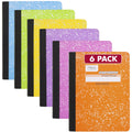 Mead Color Composition Book Wide Ruled 100 Sheets 7 12 x 9 34 6 Pack -