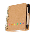 Mini Notebook with Pen,Pocket Spiral Notepad with Pen Holder, Steno Journal Featuring Sticky Notes & Page Markers, Compact Planner for Memos, Office Writing Supplies, Travel Organizer
