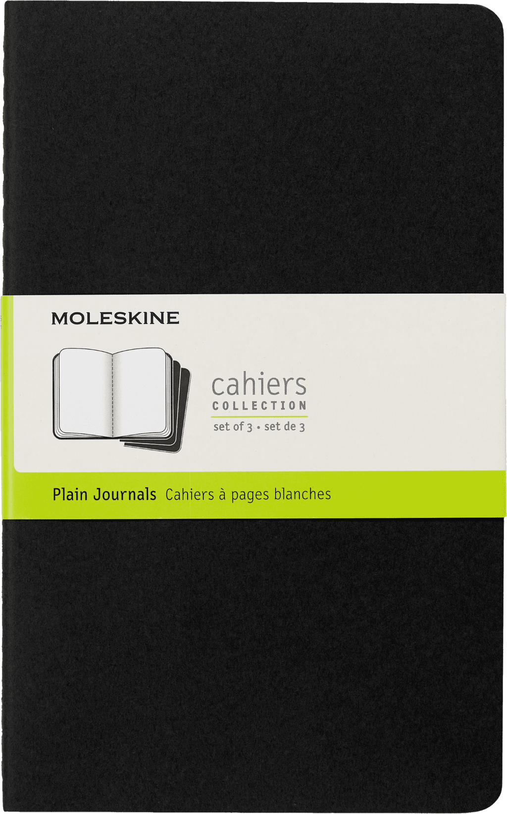 Moleskine Cahier Journals (Set of 3), Large (5" x 8.25"), Plain, Kraft Brown