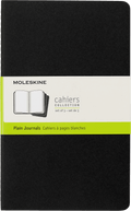Moleskine Cahier Journals (Set of 3), Large (5" x 8.25"), Plain, Kraft Brown