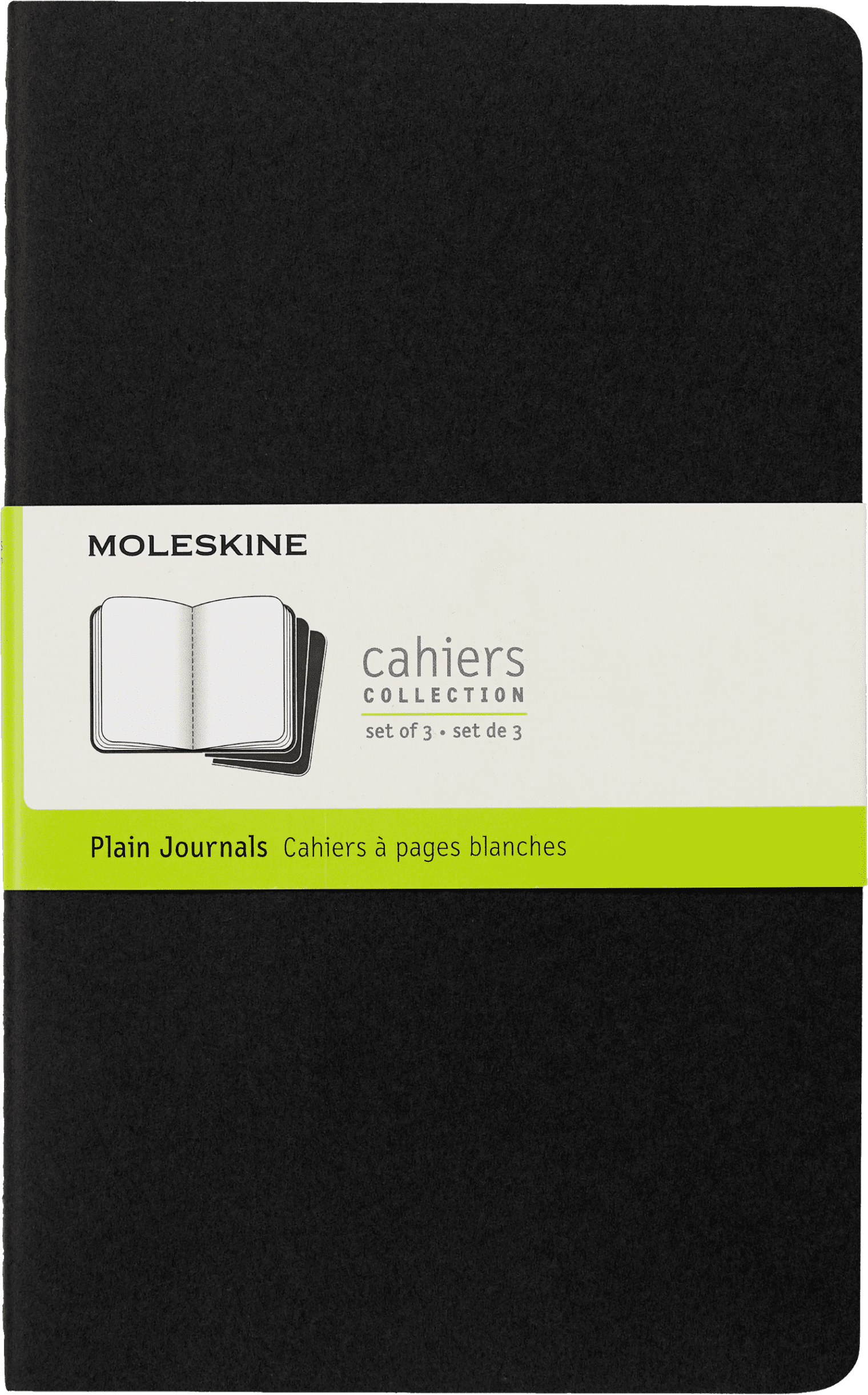 Moleskine Cahier Journals (Set of 3), Large (5" x 8.25"), Plain, Kraft Brown