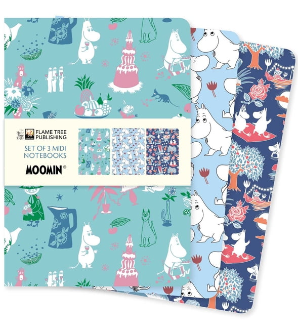 MIDI Notebook Collections Moomin Classics Set of 3 MIDI Notebooks, (Hardcover)