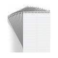 MyOfficeInnovations Steno Pad 6" x 9" Gregg Ruled White 80 Sheets/Pad Dozen Pads/Pack 497017