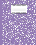 Notebooks College Ruled Marble Composition Notebook College Ruled: Lavender Marble Notebooks, School Supplies, Notebooks for School, Book 4, (Paperback)
