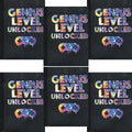 Pack of 6 - Top Flight Black Wide Ruled Composition Notebook - Genius Level Unlocked (80 Sheets) Includes Class Schedule Chart, Conversion Tables