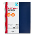 Pen+Gear College Ruled 1-Subject Poly Notebook, Blue Sapphire, 9" x 11", 100 Sheets