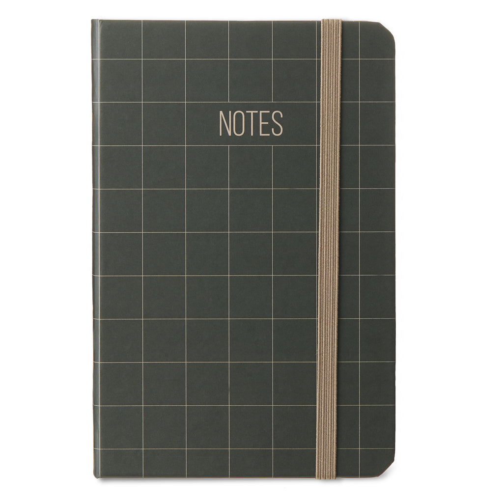 Pen+Gear Taupe Small Journal with Elastic Closure, 3.75" x 5.75", 80 Ruled Pages