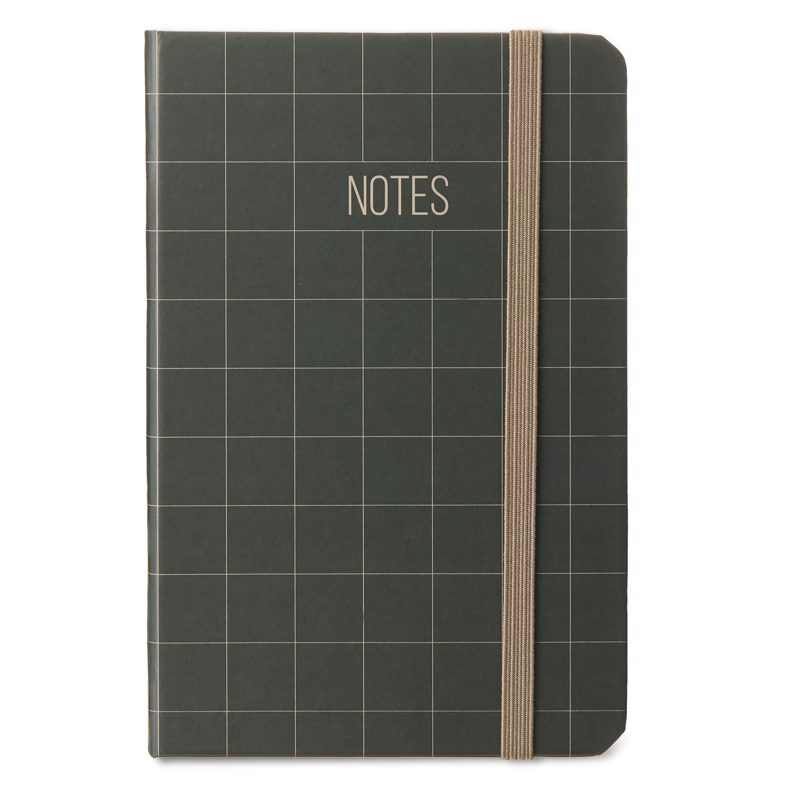 Pen+Gear Taupe Small Journal with Elastic Closure, 3.75" x 5.75", 80 Ruled Pages
