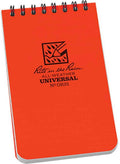 Rite in the Rain All-Weather Top-Spiral Notebook, 3" x 5", Yellow Cover, Universal Pattern, 3 Pack No. 135-3