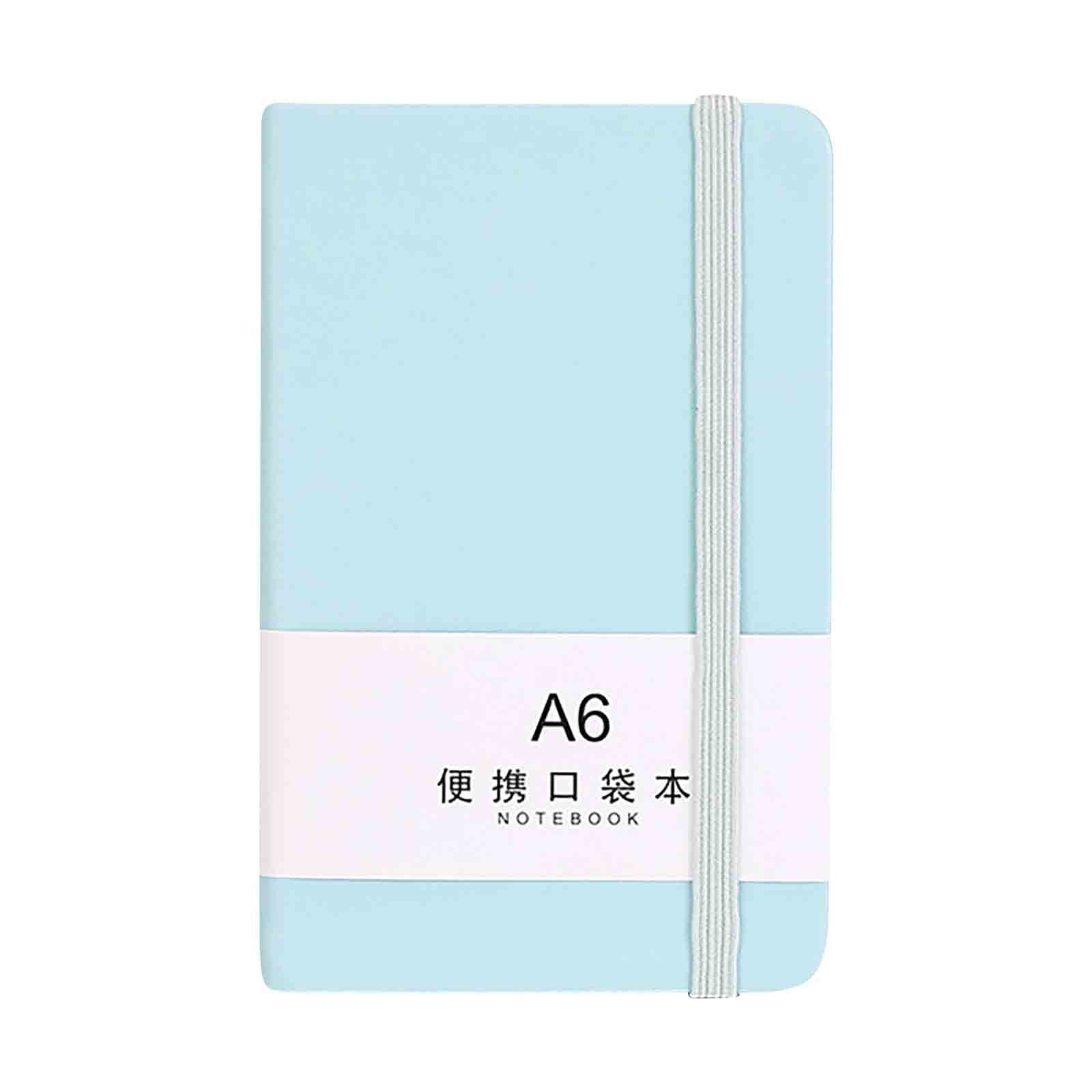 Small Notebook 1-Pack - A6 Hardcover Pocket Notebook , College Ruled Notebook, 100 GSM Acid-Free Paper, Inner Pocket, 3.6" × 5.7"