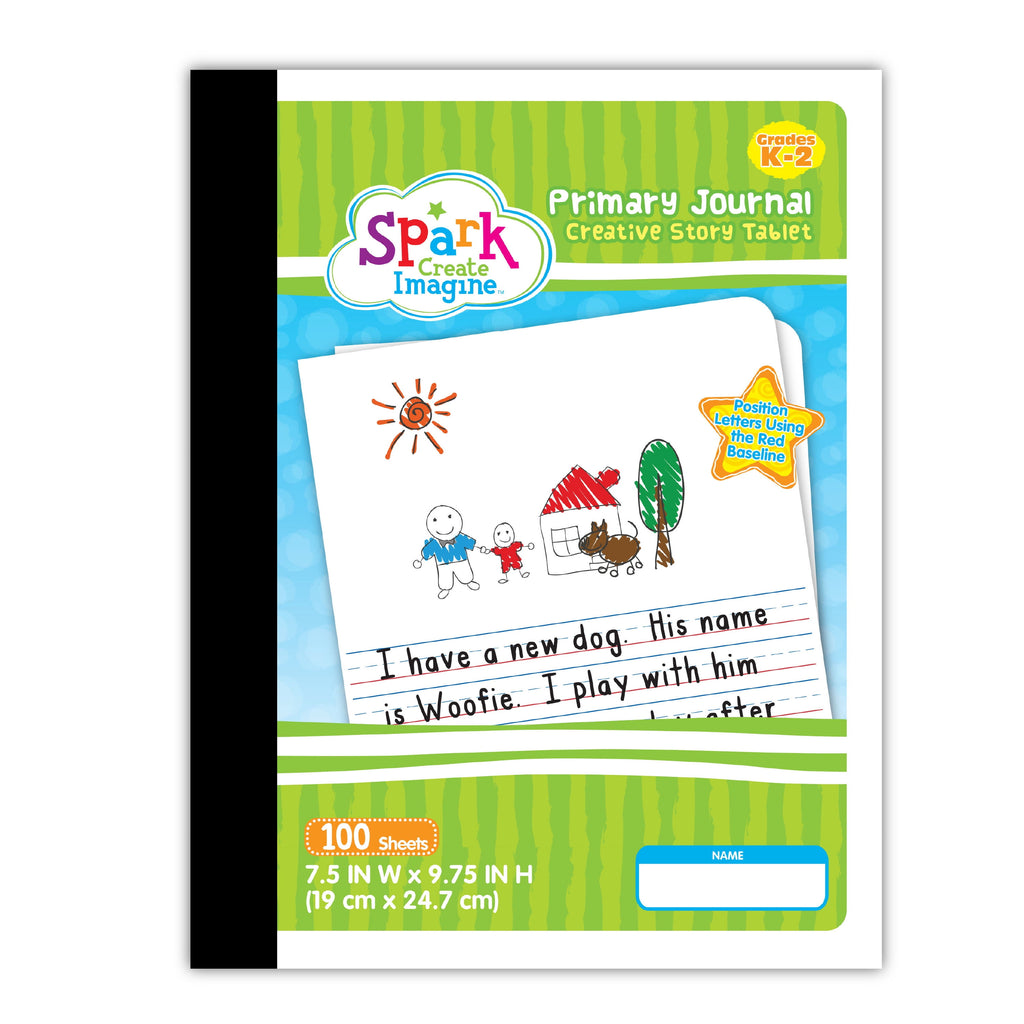 Spark Create Imagine 100 Sheets Primary Journal, 9.75 x 7.5, Half Page Rule, New