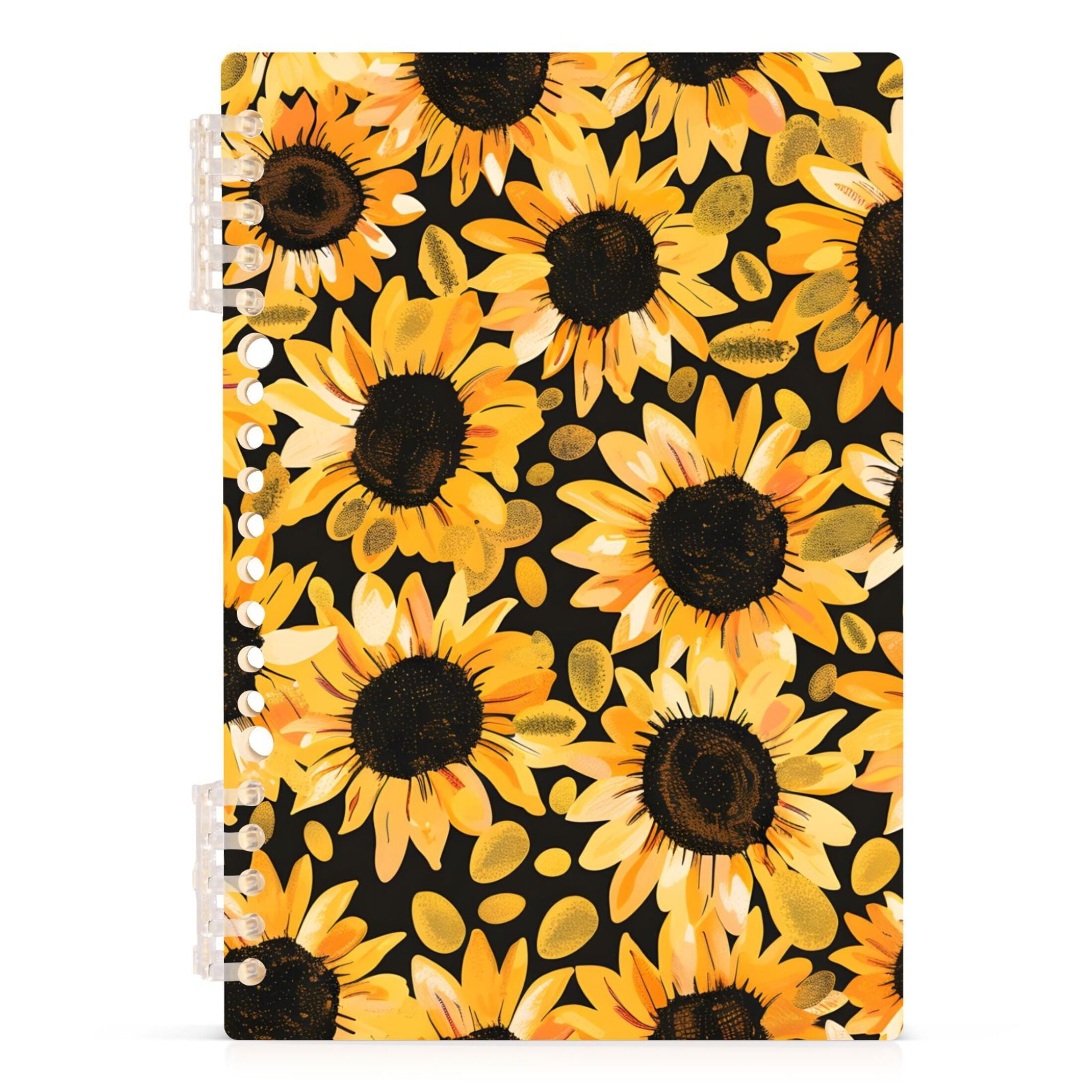 Sunflowers Spiral Journal Notebook College Ruled Notebook 8.3" x 5.7" A5 Lined Thick Paper Page