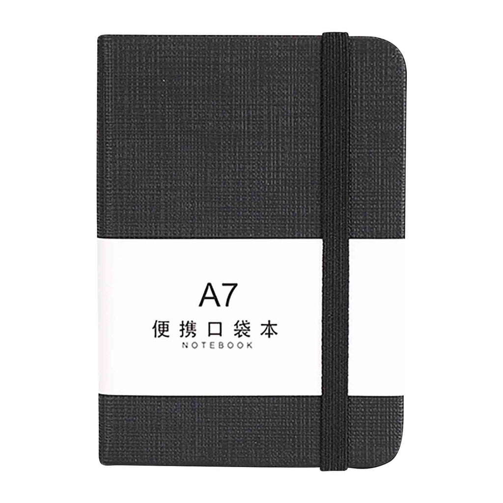 TOPRenddon Mini Notebooks, Small Pocket Notebook Hardcover Journal Notepad Multifunction A7 Business Notebook for Office Diary Subject Writing Supplies