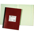 TOPS Computation Notebook 78 Sheets - Sewn - Both Side Ruling Surface - Ruled - 9 1/4" x 11 3/4" - Green Tint Paper - Pressboard Cover - Numbered - 1Each