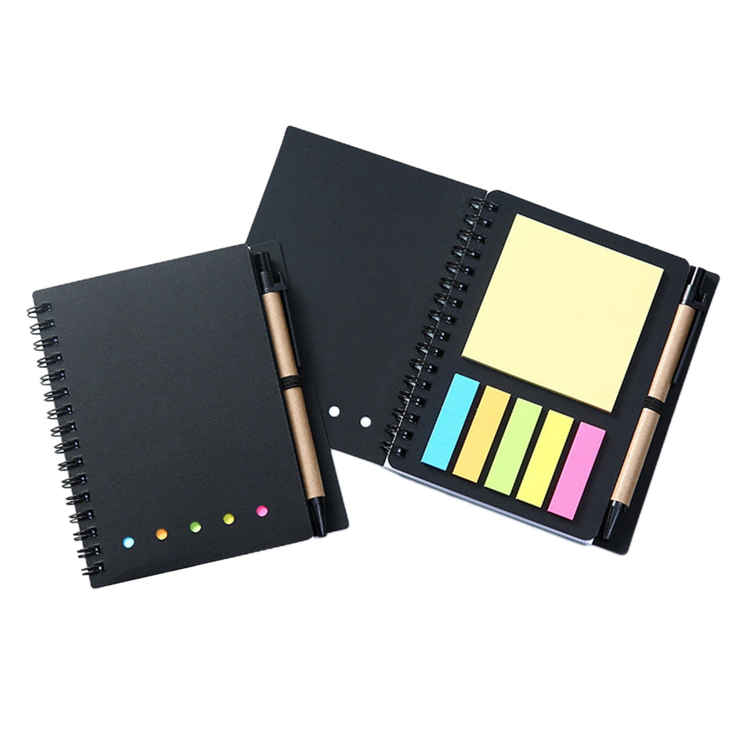 Tahtuvzn Back to College; Notepad and Notebook Office Study Supplies Kraft Paper Coil Book with Pen Student Tearable 5ML, Gifts for Friend
